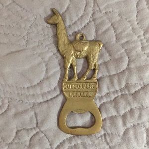 Gen Brass Llama Peruvian Bottle Opener